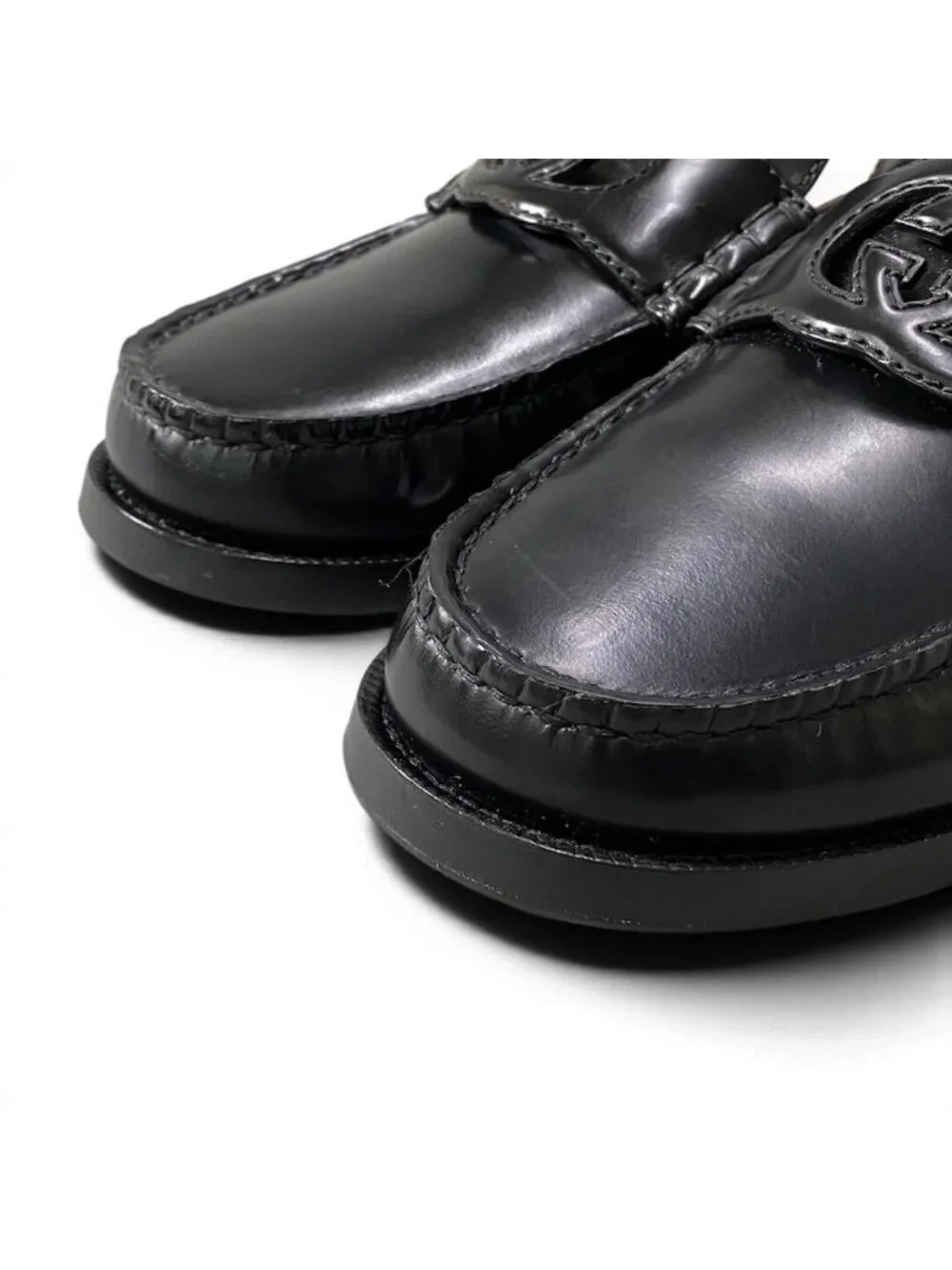 Gucci Interlocking GG Logo Loafers Shoes Dress Leather